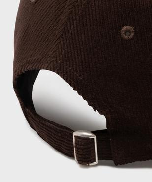 Casquette en velours côtelé femme vue2 - GEMO (ACCESS) - GEMO