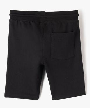 Bermuda en maille avec ceinture en bord-côte garçon vue3 - GEMO (ENFANT) - GEMO