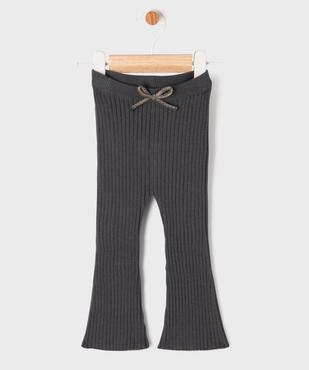 Pantalon en maille côtelée coupe flare bébé fille vue1 - GEMO(BEBE DEBT) - GEMO