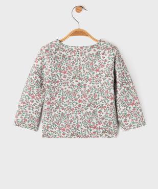 Gilet sweat réversible bébé fille vue4 - GEMO 4G BEBE - GEMO