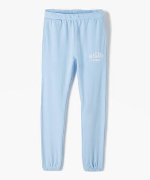 Jogging fille en molleton doux vue1 - GEMO (JUNIOR) - GEMO