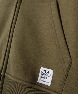 Sweat à capuche avec fermeture zippée garçon vue2 - GEMO (JUNIOR) - GEMO