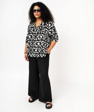 Pantalon large à pinces femme grande taille vue5 - GEMO (G TAILLE) - GEMO