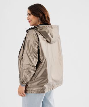 Blouson déperlant à capuche réversible femme grande taille vue9 - GEMO 4G GT - GEMO