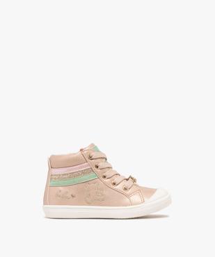 Chaussures montantes premiers pas à tige métallisée bébé fille - LuluCastagnette vue2 - LULU CASTAGNETT - GEMO