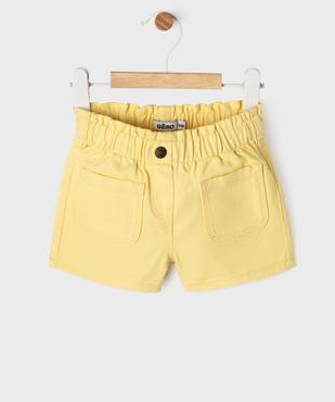 Short en twill de coton bébé fille vue5 - GEMO(BEBE DEBT) - GEMO