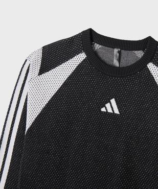 Pull bicolore avec logo devant et inscription dans le dos garçon - Adidas vue3 - ADIDAS - GEMO