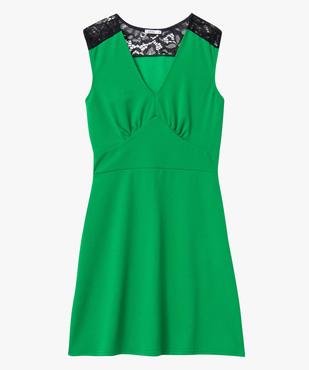 Robe femme sans manches avec empiècements dentelle vue4 - GEMO(FEMME PAP) - GEMO