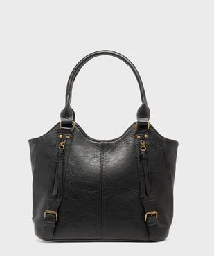 Sac à main avec zips et détails métalliques femme vue1 - GEMO (ACCESS) - GEMO