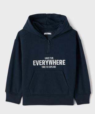 Sweat à capuche chaud avec doublure velours garçon vue1 - GEMO (ENFANT) - GEMO