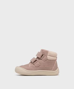 Chaussures montantes scratchs bébé fille - Gepy vue3 - GEPY - GEMO