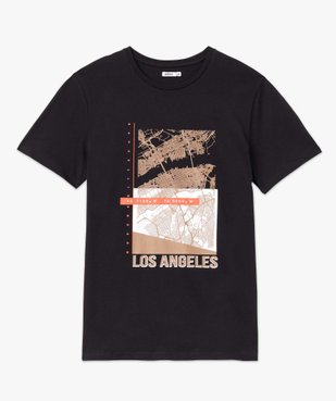 Tee-shirt homme à manches courtes imprimé Los Angeles vue4 - GEMO (HOMME) - GEMO