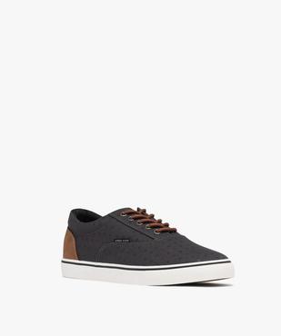 Tennis en toile à motifs fermeture lacets homme - Urban Steps vue2 - URBAN STEPS GEMO FOR GOOD - GEMO