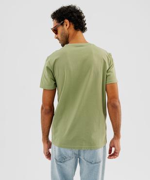 Tee-shirt manches courtes avec motif poitrine homme vue3 - GEMO (HOMME) - GEMO