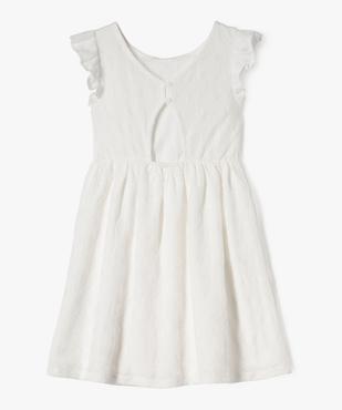 Robe brodée avec volants aux épaules fille vue3 - GEMO (ENFANT) - GEMO
