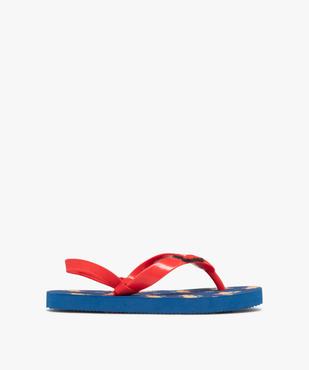 Tongs à motifs crabes avec élastique au talon garçon vue2 - GEMO (PLAGE) - GEMO