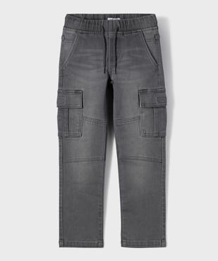 Pantalon cargo coupe slim résistant à l’usure garçon vue6 - GEMO (ENFANT) - GEMO