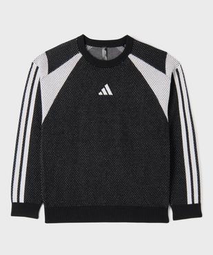 Pull bicolore avec logo devant et inscription dans le dos garçon - Adidas vue2 - ADIDAS - GEMO