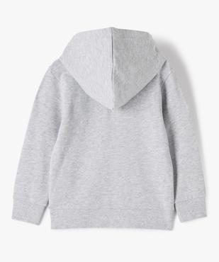Sweat zippé avec capuche garçon vue3 - GEMO (ENFANT) - GEMO