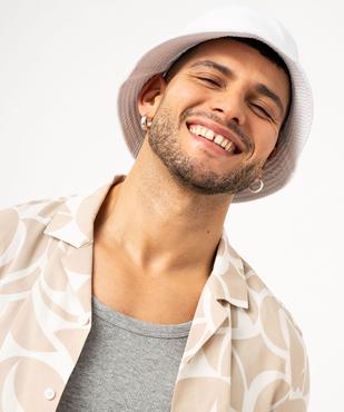 Chemise manches courtes et col cubain fine et fluide homme vue4 - GEMO (HOMME) - GEMO