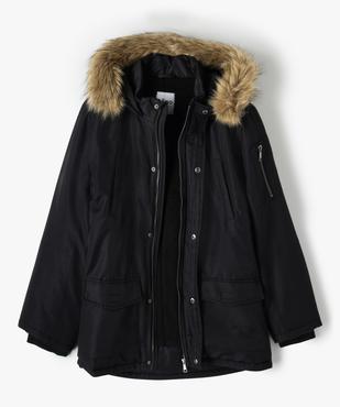 Blouson garçon matelassé avec doublure sherpa et capuche fantaisie vue5 - GEMO 4G GARCON - GEMO