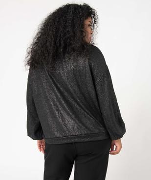 Gilet femme grande taille pailletée à gros boutons vue3 - GEMO (G TAILLE) - GEMO