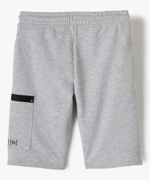 Bermuda garçon en maille jersey et poche zippée vue3 - GEMO (ENFANT) - GEMO