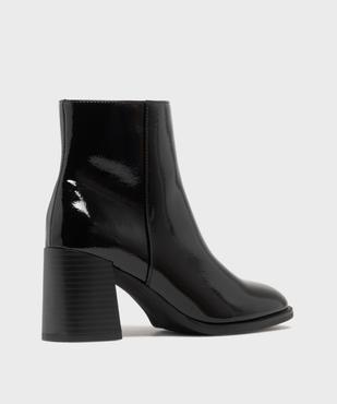 Boots à talon large et bout carré femme vue11 - FOLLOW ME - GEMO