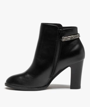 Boots femme à talon avec cordon strass vue4 - GEMO(URBAIN) - GEMO