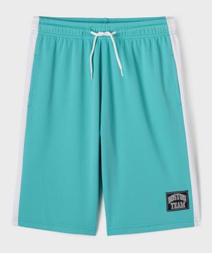 Short de sport en maille fluide avec ceinture ajustable garçon vue1 - GEMO (JUNIOR) - GEMO