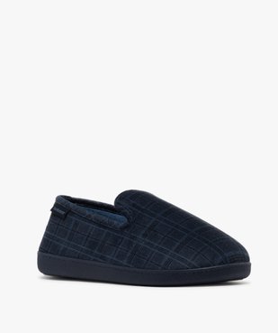 Chaussons en velours à motif tartan homme - Isotoner vue2 - ISOTONER - GEMO