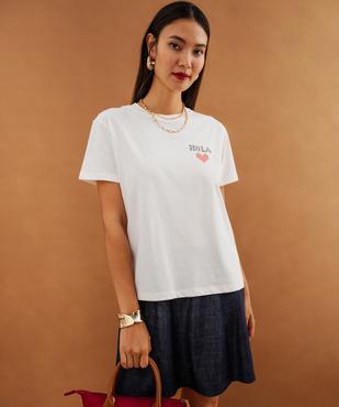 Tee-shirt col rond imprimé femme vue2 - GEMO(FEMME PAP) - GEMO