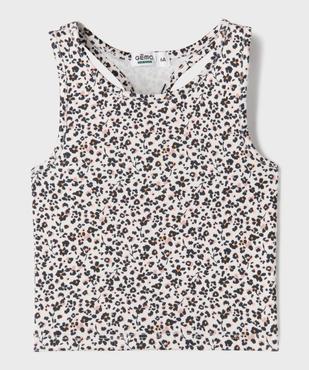 Débardeur de sport à motif fleuris fille vue3 - GEMO 4G FILLE - GEMO