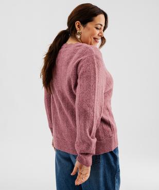 Tee-shirt sans manches avec broderie sur le col femme grande taille vue4 - GEMO (G TAILLE) - GEMO