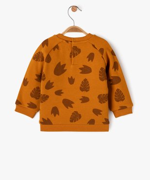 Sweat imprimé en molleton douillet à manches raglan bébé garçon vue3 - GEMO(BEBE DEBT) - GEMO