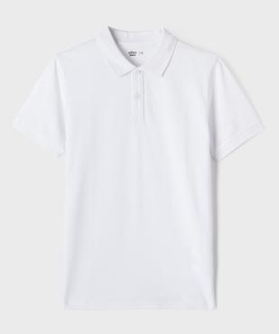Polo à manches courtes en maille piquée garçon vue8 - GEMO (JUNIOR) - GEMO