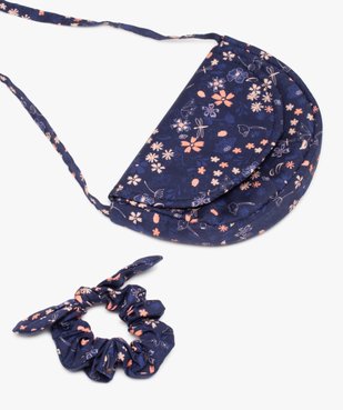 Sac fille à petites fleurs avec chouchou pour les cheveux vue3 - GEMO (ENFANT) - GEMO