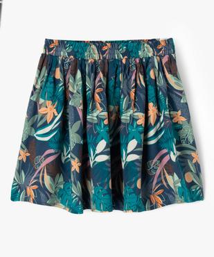 Jupe patineuse en viscose fluide imprimée fille vue1 - GEMO 4G FILLE - GEMO