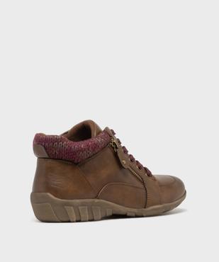 Chaussures confort avec col en lainage femme vue2 - G'FLEX - GEMO