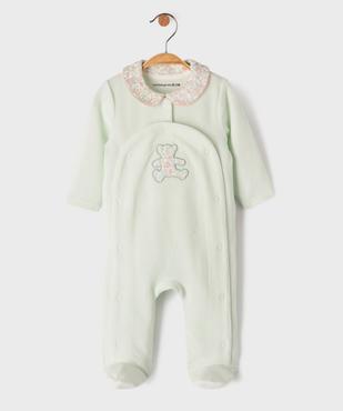 Pyjama dors-bien en velours côtelé à ouverture devant bébé - LuluCastagnette vue1 - LULUCASTAGNETTE - GEMO