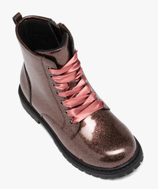 Boots fille mid-cut à paillettes du 31 au 36 vue5 - GEMO (ENFANT) - GEMO