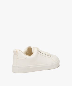 Baskets femme unies à lacets dessus vernis  vue4 - GEMO (SPORTSWR) - GEMO