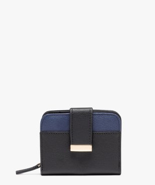 Porte-monnaie bicolore format compact femme vue1 - GEMO (ACCESS) - GEMO