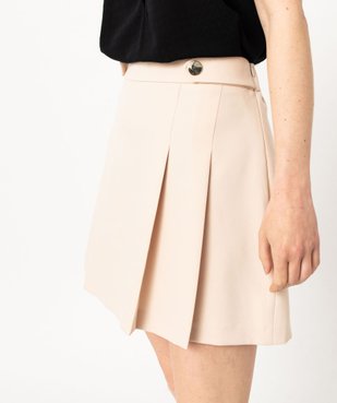 Jupe courte à plis femme vue2 - GEMO(FEMME PAP) - GEMO