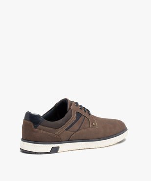 Derbies style tennis à semelle contrastée homme vue5 - GEMO (CASUAL) - GEMO