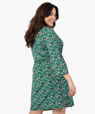 Robe femme grande taille façon portefeuille  vue3 - GEMO (G TAILLE) - GEMO