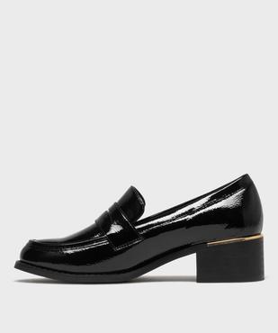 Mocassins vernis à talon bloc femme - Valentina Baldano vue3 - VALENTINA BALDA - GEMO