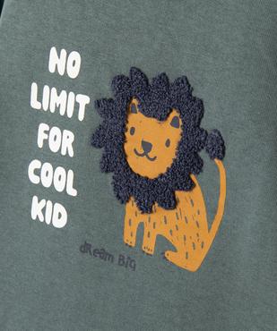 Sweat avec motif lion bébé garçon vue2 - GEMO 4G BEBE - GEMO