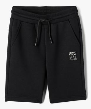 Bermuda en maille douce et extensible à taille élastiquée garçon vue1 - GEMO (ENFANT) - GEMO