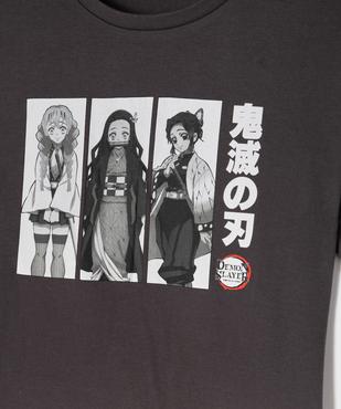 Tee-shirt manches courtes à motif manga fille - Demon Slayer vue2 - DEMON SLAYER - GEMO